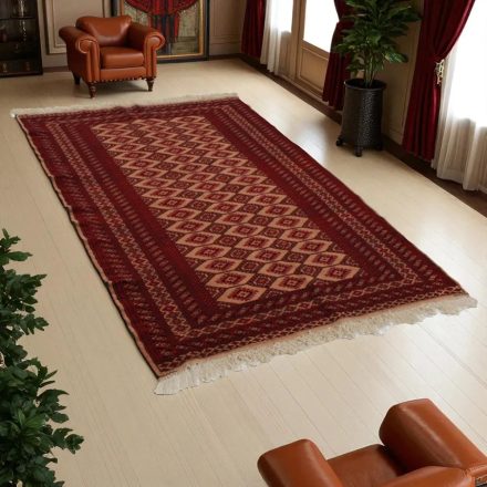 Teppich Pakistan braun Jaldar 126x175 handgeknüpfter Orientteppich