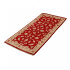 Ziegler Wollteppich bordeaux-beige 144x71 handgefertigter Teppich