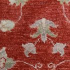 Ziegler Wollteppich beige-bordeaux 145x73 handgefertigter Teppich