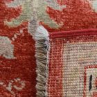 Ziegler Wollteppich beige-bordeaux 145x73 handgefertigter Teppich