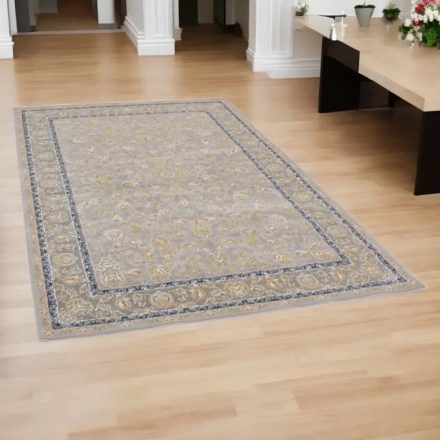 Perserteppich Nain grau 150x225 luxuriöser acryl teppich für das Wohnzimmer