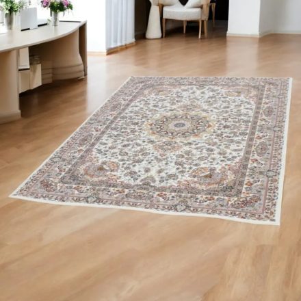 Perserteppich Nain beige 150x225 luxuriöser acryl teppich für das Wohnzimmer