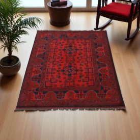   Afghanischer Teppich Caucasian 100x139 Handgeknüpfter Orientteppich