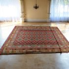 Extra grosser Kelim Teppich 404x814 handgewebter afghanischer Woll Kilim