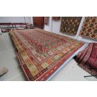 Extra grosser Kelim Teppich 404x814 handgewebter afghanischer Woll Kilim