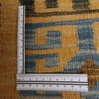 Extra grosser Kelim Teppich 404x814 handgewebter afghanischer Woll Kilim