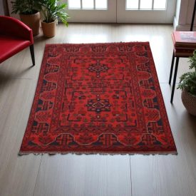   Afghanischer Teppich Bokhara 99x150 Handgeknüpfter Orientteppich