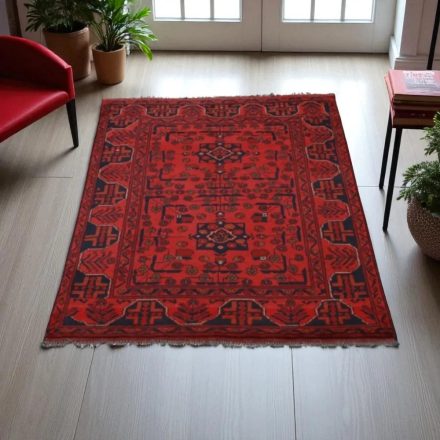 Afghanischer Teppich Bokhara 99x150 Handgeknüpfter Orientteppich