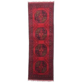   Afghanischer Teppich Elephant Foot 48x151 Handgeknüpfter Orientteppich