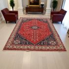 Perserteppich Abadeh 195x297 Handgeknüpfter iranischer Teppich für das Wohnzimmer