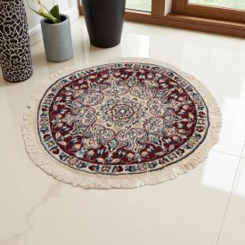 Teppich runde Nain 73x74 handgeknüpfter Perserteppich
