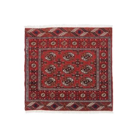 Perserteppich Turkhmen 100x106 handgeknüpfte orientteppich