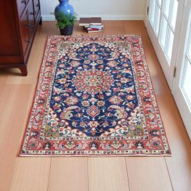   Perserteppich Isfahan 96x161 handgeknüpfter iranischer Teppich