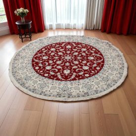 Teppich runde Nain 192x208 handgeknüpfter Perserteppich