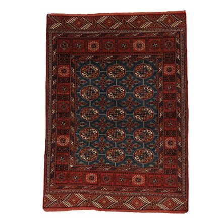 Perserteppich Turkoman 144x156 handgeknüpfter iranischer Teppich