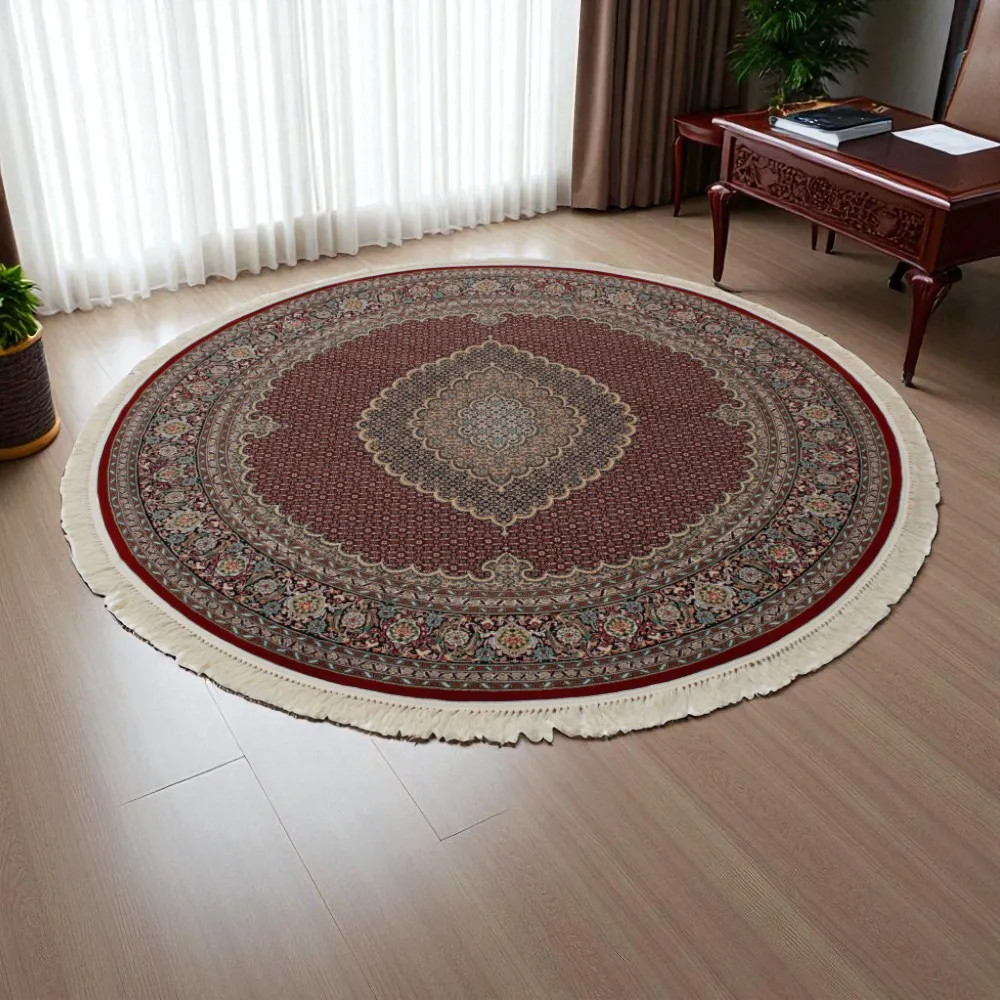 Runder Luxus Teppich Mahi, Durchmesser 200 cm