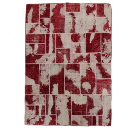 Design teppich rot-weißer Patchwork 170x241 Wohnzimmer teppich