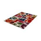 Wollteppich Patchwork 100x145 handgeknüpfter teppich