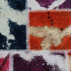 Wollteppich Patchwork 100x145 handgeknüpfter teppich