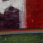 Wollteppich Patchwork 100x145 handgeknüpfter teppich