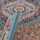 Perserteppich blaue Tabriz 160x230 hochwertiger wohnzimmer teppich aus acryl
