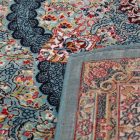 Perserteppich blaue Tabriz 160x230 hochwertiger wohnzimmer teppich aus acryl