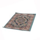 Perserteppich blauer Tabriz 80x120 Hochwertige Acryl Teppich
