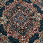Perserteppich blauer Tabriz 80x120 Hochwertige Acryl Teppich
