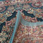 Perserteppich blauer Tabriz 80x120 Hochwertige Acryl Teppich
