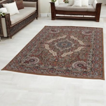 Perserteppich braun Medalion 160x230 luxurioser Wohnzimmer teppich aus Acryl