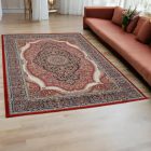 Perserteppich burgund MEDALION 200x300 hochwertiger teppich für Wohnzimmer