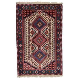   Perserteppich Yalameh 83x128 handgeknüpfter iranischer Teppich