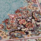 Perserteppich türkis Tabriz 160x230 luxurioser Wohnzimmer teppich aus Acryl