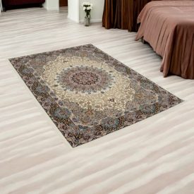   Perserteppich Isfahan beige 140x200 hochwertiger acryl teppich