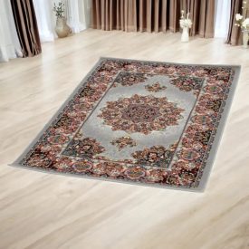 Perserteppich Isfahan grau 80x120 exklusiver acryl teppich