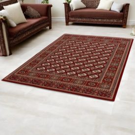 Perserteppich burgund Bokhara 160x230 hochwertiger teppich für Wohnzimmer