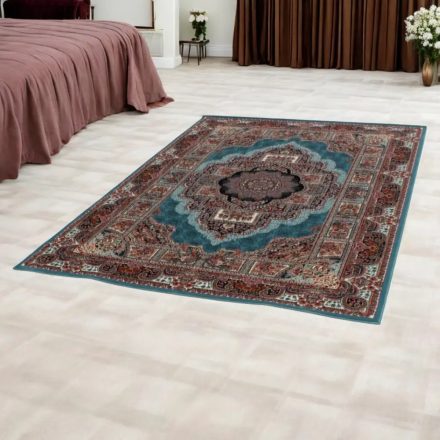 Perserteppich blaue Tabriz 140x200 luxus teppich für Wohnzimmer oder Schlafzimmer