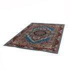 Perserteppich blaue Tabriz 140x200 luxus teppich für Wohnzimmer oder Schlafzimmer