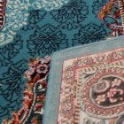 Perserteppich blaue Tabriz 140x200 luxus teppich für Wohnzimmer oder Schlafzimmer