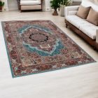 Perserteppich blaue Tabriz 160x230 hochwertiger wohnzimmer teppich aus acryl