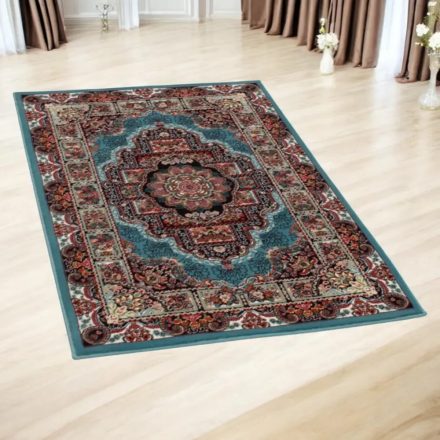 Perserteppich blauer Tabriz 80x120 Wohnzimmer teppich