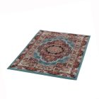 Perserteppich blauer Tabriz 80x120 Wohnzimmer teppich