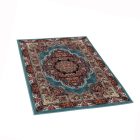 Perserteppich blauer Tabriz 80x120 Wohnzimmer teppich