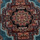 Perserteppich blauer Tabriz 80x120 Wohnzimmer teppich