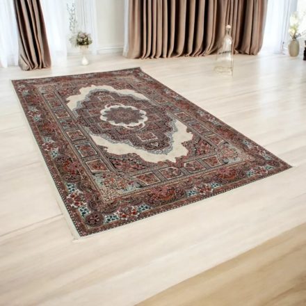 Perserteppich beiger Tabriz 80x120 Wohnzimmer teppich