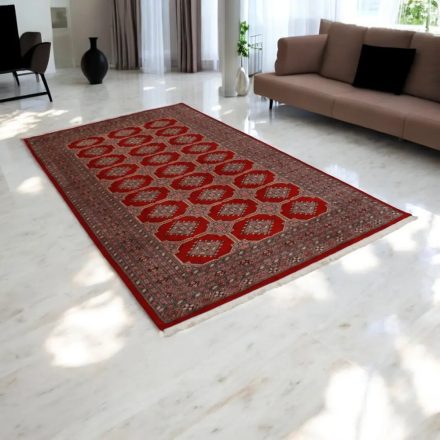 Orientteppich Bordeaux Bokhara 259x156 handgefertigter teppich