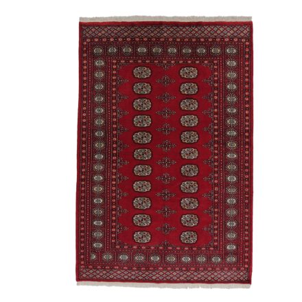 Teppich Pakistan rot Buchara 141x210 handgeknüpfter Orientteppich