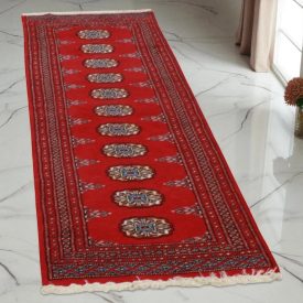 Teppich läufer Mauri 62x187 handgeknüpfter wollteppich