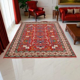 Kazak teppich 185x269 handgeknüpfter afghanischer teppich