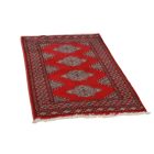 Teppich Pakistan rot Jaldar 77x124 handgeknüpfter Orientteppich